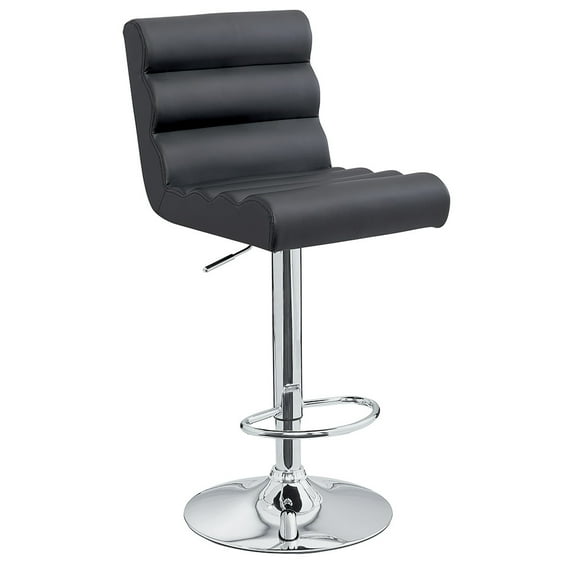 Jason Contemporary Adjustable Barstool - Black Licorice