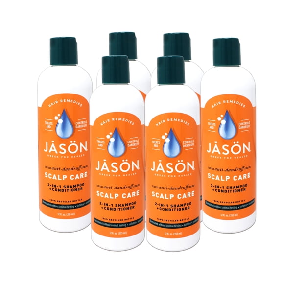 Jason Dandruff Relief Treatment 2-in-1 Shampoo & Conditioner, 12 FL OZ - 6 Pack