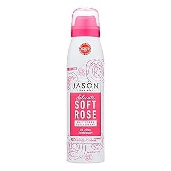 Jason Dry Spray Deodorant, Delicate Soft Rose, 3.2 Oz