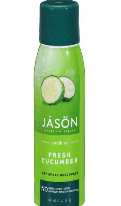 Jason Dry Spray Deodorant Fresh Cucumber 3.2 fl oz Pack of 3