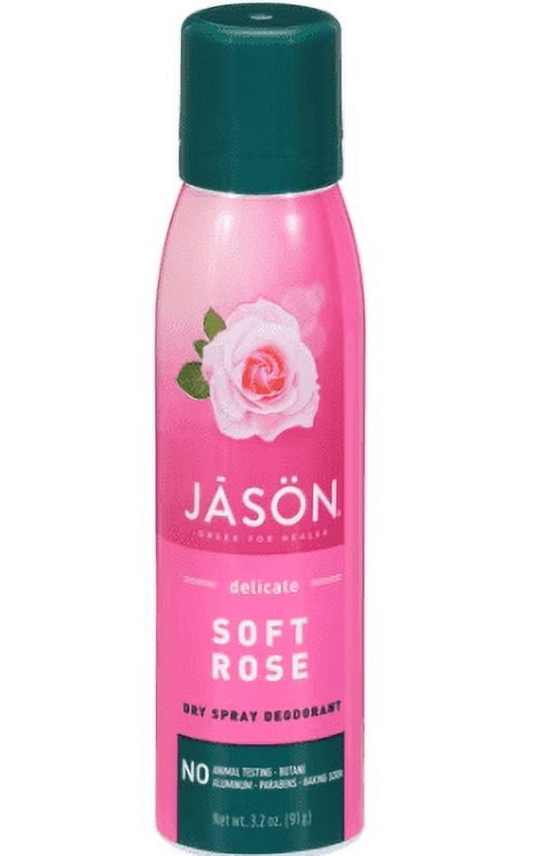 Jason Dry Spray Deodorant Soft Rose 3.2 fl oz Pack of 2
