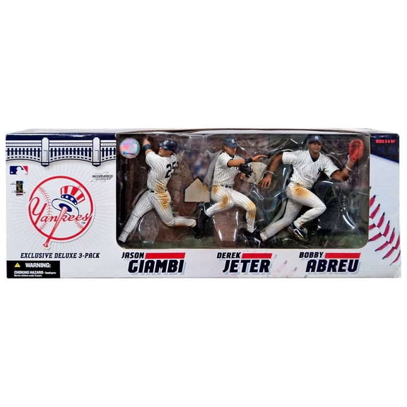 Jason Giambi, Derek Jeter & Bobby Abreu Action Figure 3-Pack MLB