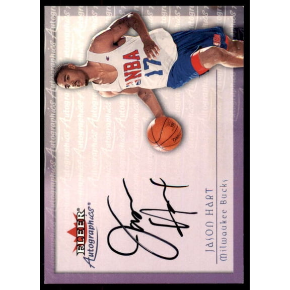 Jason Hart Card 2000-01 Fleer Autographics #23