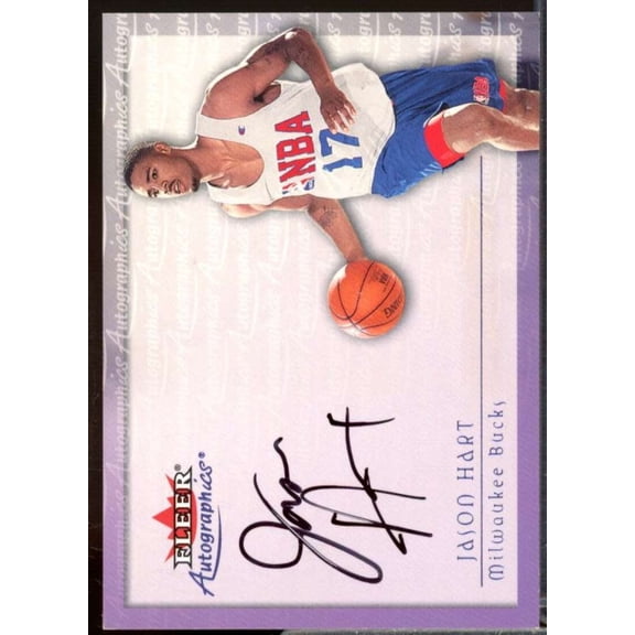 Jason Hart Rookie Card 2000-01 Fleer Autographics #23