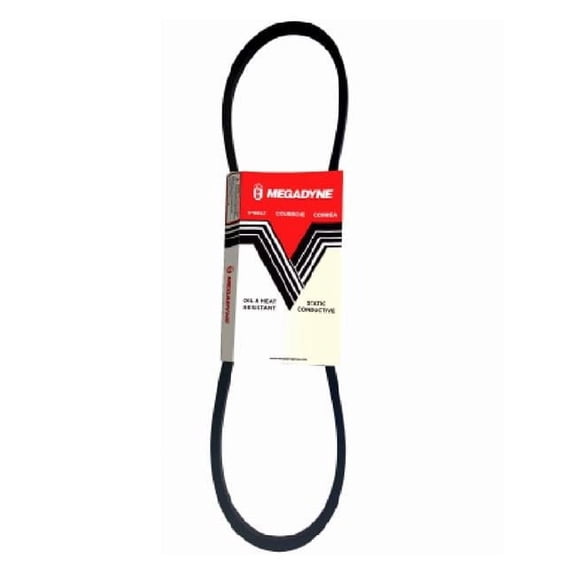 Jason Industrial 239291 0.5 x 19 in. A17A Rubber Industrial V-Belt, Black