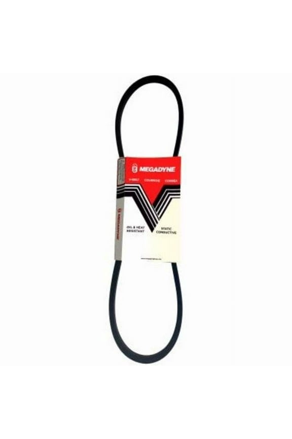 239516 0.5 x 99 in. Rubber Industrial V Belt, Black