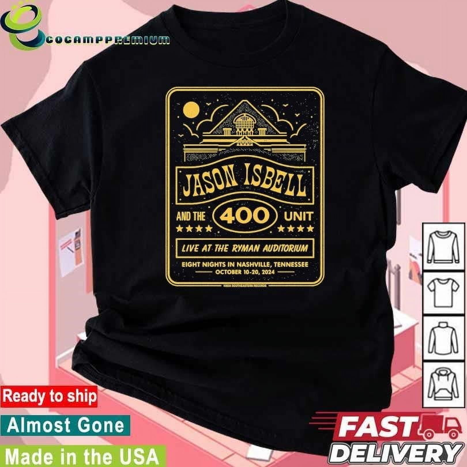 Jason Isbell 400 Unit Tour Nashville Tn October 10 2024 Tshirt