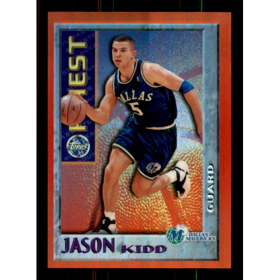 Jason Kidd Card 1995-96 Finest Mystery Bordered Refractors Test #M9