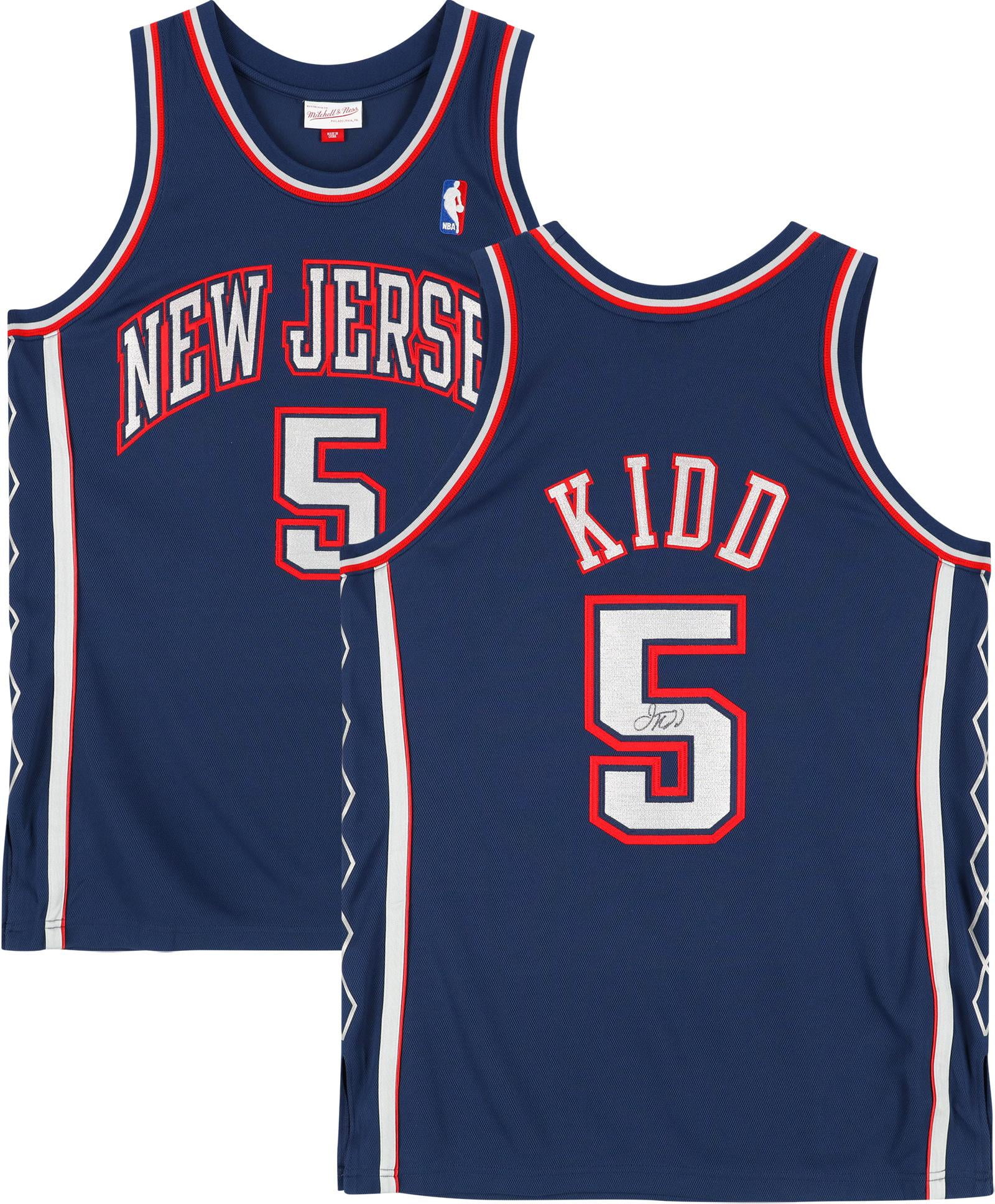 Jason Kidd Autographed New Jersey Nets Navy Cameroon Ubuy - Main Image