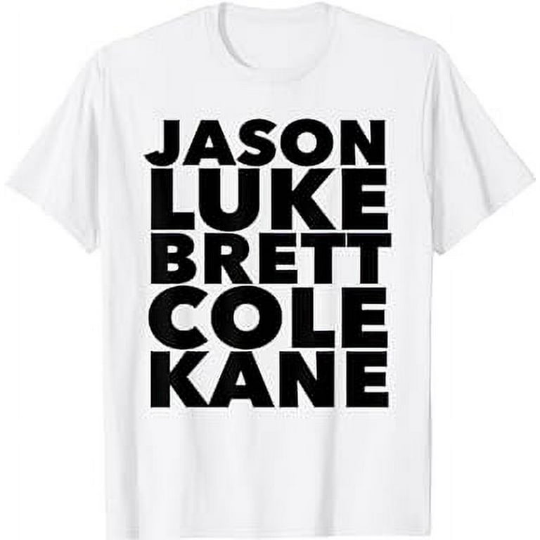 Jason Luke Cole Kane Brett Country Music Tee Shirt Jason Luke Cole Kane Brett Country Music Tee Shirt