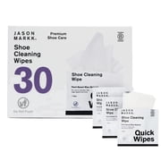 Jason Markk Sneaker Cleaner Quick Wipes Plant-Based Shoe Cleaning Wipes, 30 Count