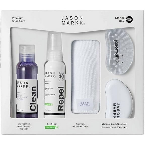 Jason Markk Starter Box, Shoe Cleaning Kit, 5-Piece Set, Deep Cleaning Solutions