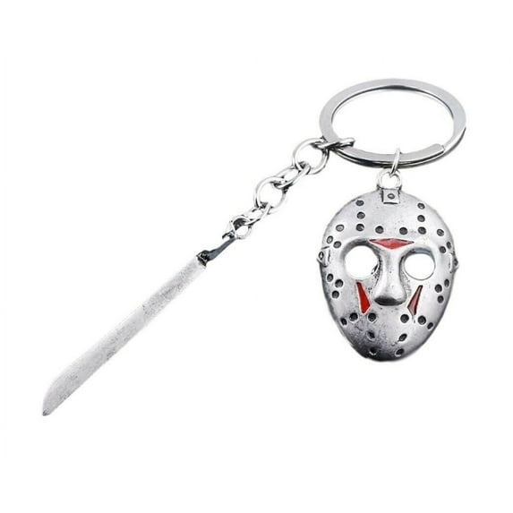Jason Mask Metal Keychain Keyring