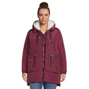 Jason Maxwell Women's Plus Size Side Zip Puffer Coat