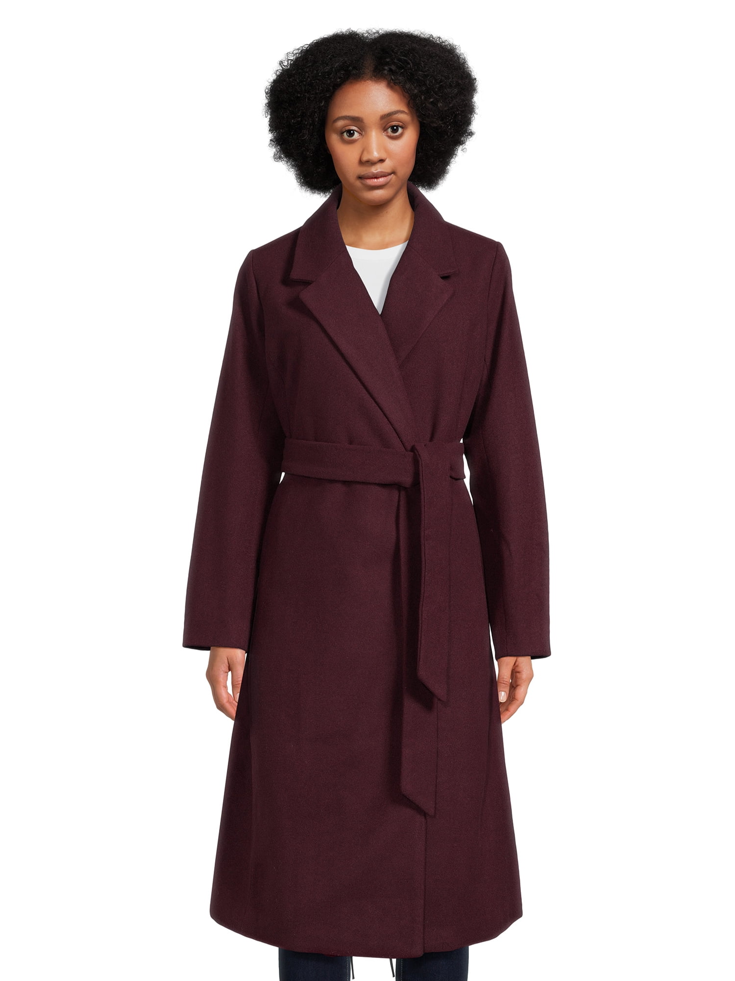 womens tie belt coat