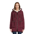 Jason Maxwell Women's Puffer Coat with Faux Shearling Lined Hood, Sizes SXL