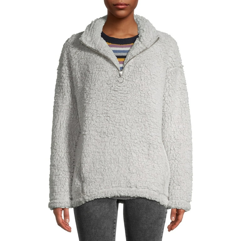 Faux sherpa online pullover