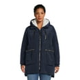 thumbnail image 1 of Jason Maxwell Women's and Women's Plus Puffer Coat with Faux Shearling Lined Hood, Sizes S-3X, 1 of 5