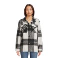 thumbnail image 1 of Jason Maxwell Women's and Women's Plus Size Plaid Button Down Shacket, Sizes S-3X, 1 of 5