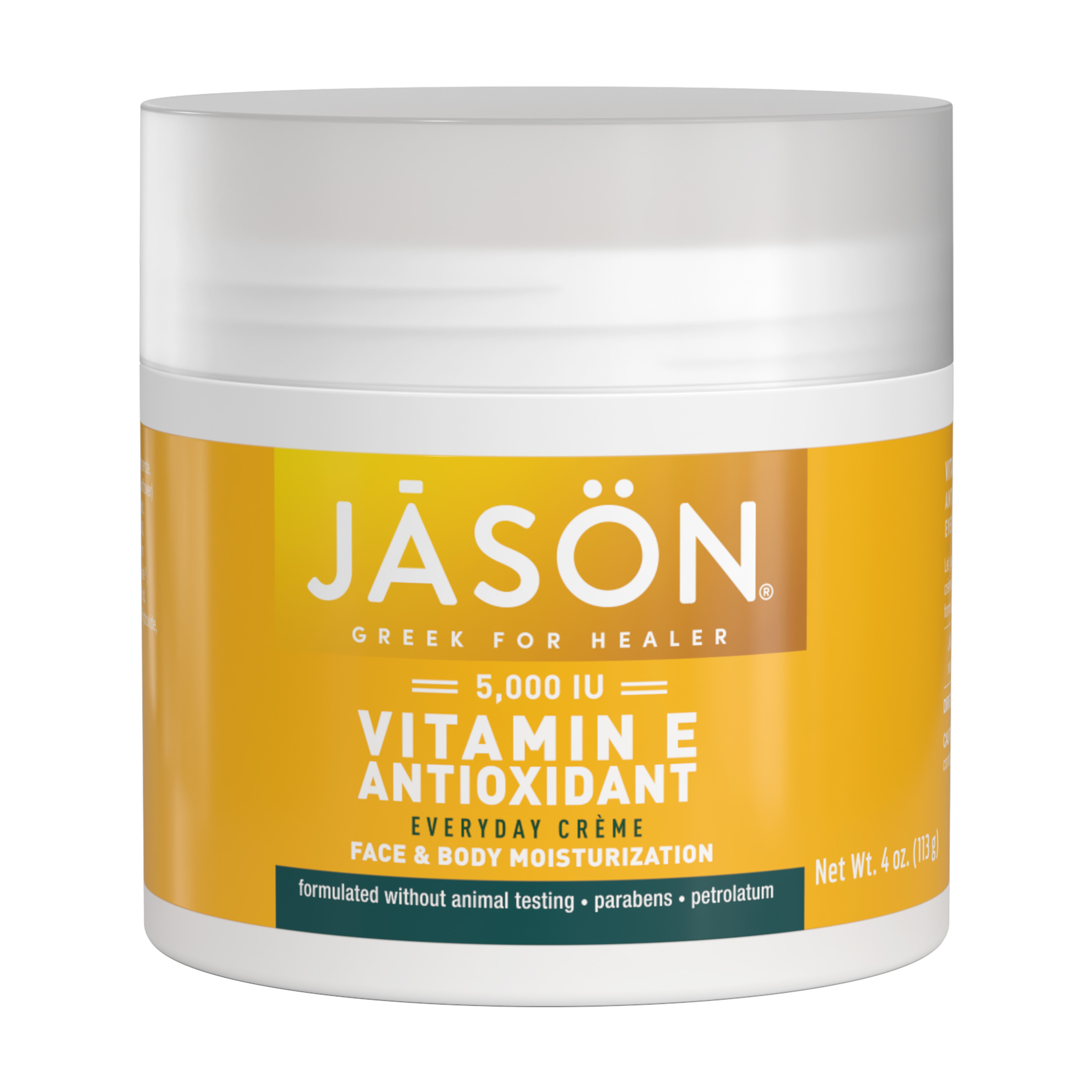 JASON Vitamin E 5,000 IU Intensive Body & Face Moisturizing Creme, 4 oz