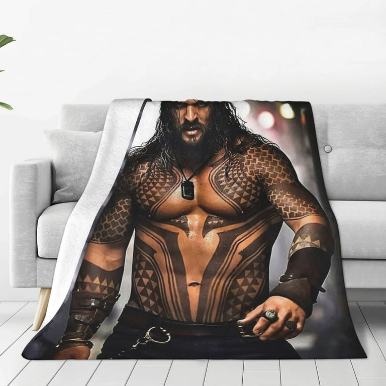 Jason Momoa Throw Blankets Flannel Blanket Soft Warm Home Bed Sofa Blanket Suitable for Camping Travelling All Season Bed Blanket Walmart