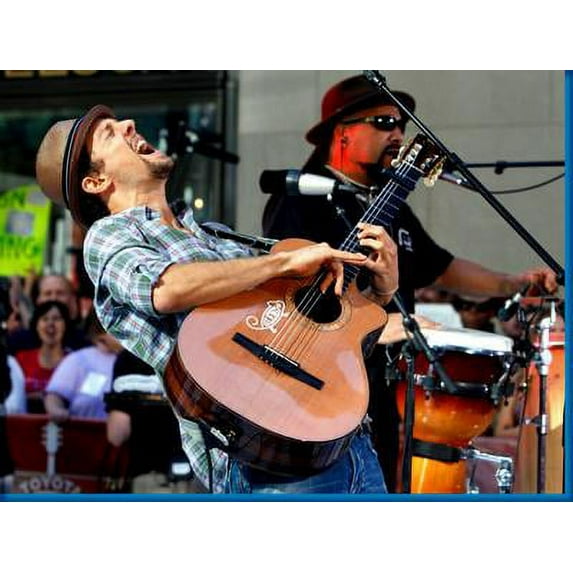Jason Mraz Singing Poster 16x24 Poster Medium Art Poster 16x24 Unframed, Age: Adults Western Graphic
