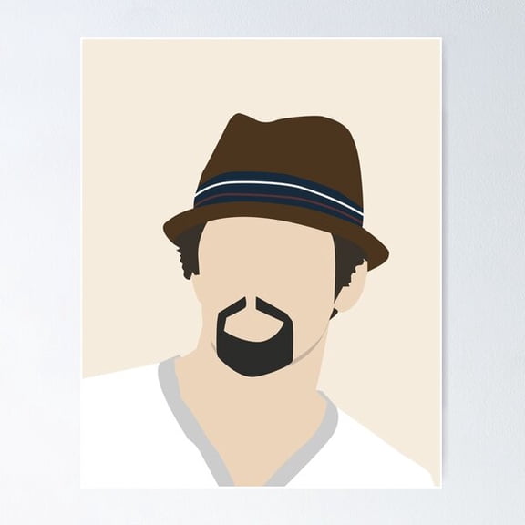 Jason Mraz Vector Art Poster Wall Art, Modern Wall Decor For Living Room Bedroom, 8x12 UNFRAMED