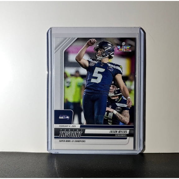 Jason Myers 2026 Panini NFL Super Bowl LIX Champions #27 Card Seattle Seahawks