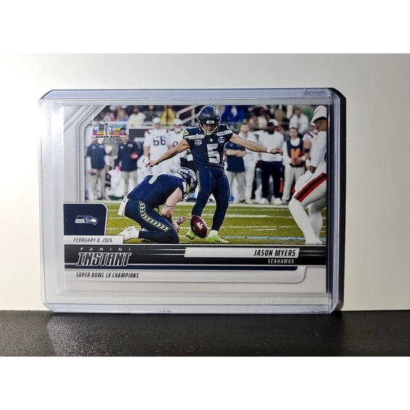 Jason Myers 2026 Panini NFL Super Bowl LIX Champions #32 Card Seattle Seahawks