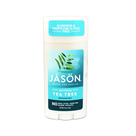 Jason Deodorant Stick Tea Tree, Aluminum & Propylene Glycol Free, 2.5 OZ