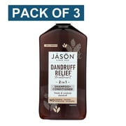 Jason Natural Products Shampoo and Conditioner - Treatment - Dandruff Relief - 12 oz - Pack of 3