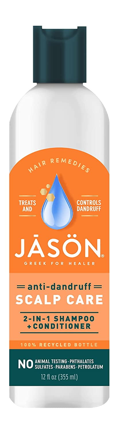 Jason Natural, Dandruff Relief Treatment, 2 in 1, Shampoo + Conditioner, 12 fl oz Pack of 3