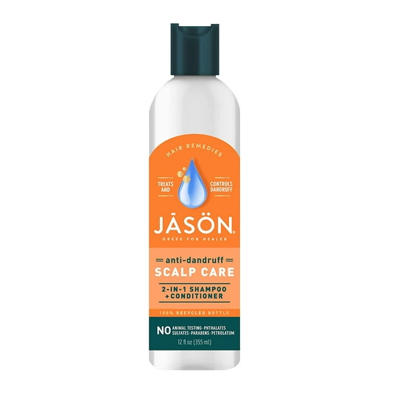 Jason Natural, Dandruff Relief Treatment, 2 in 1, Shampoo + Conditioner, 12 fl oz Pack of 3