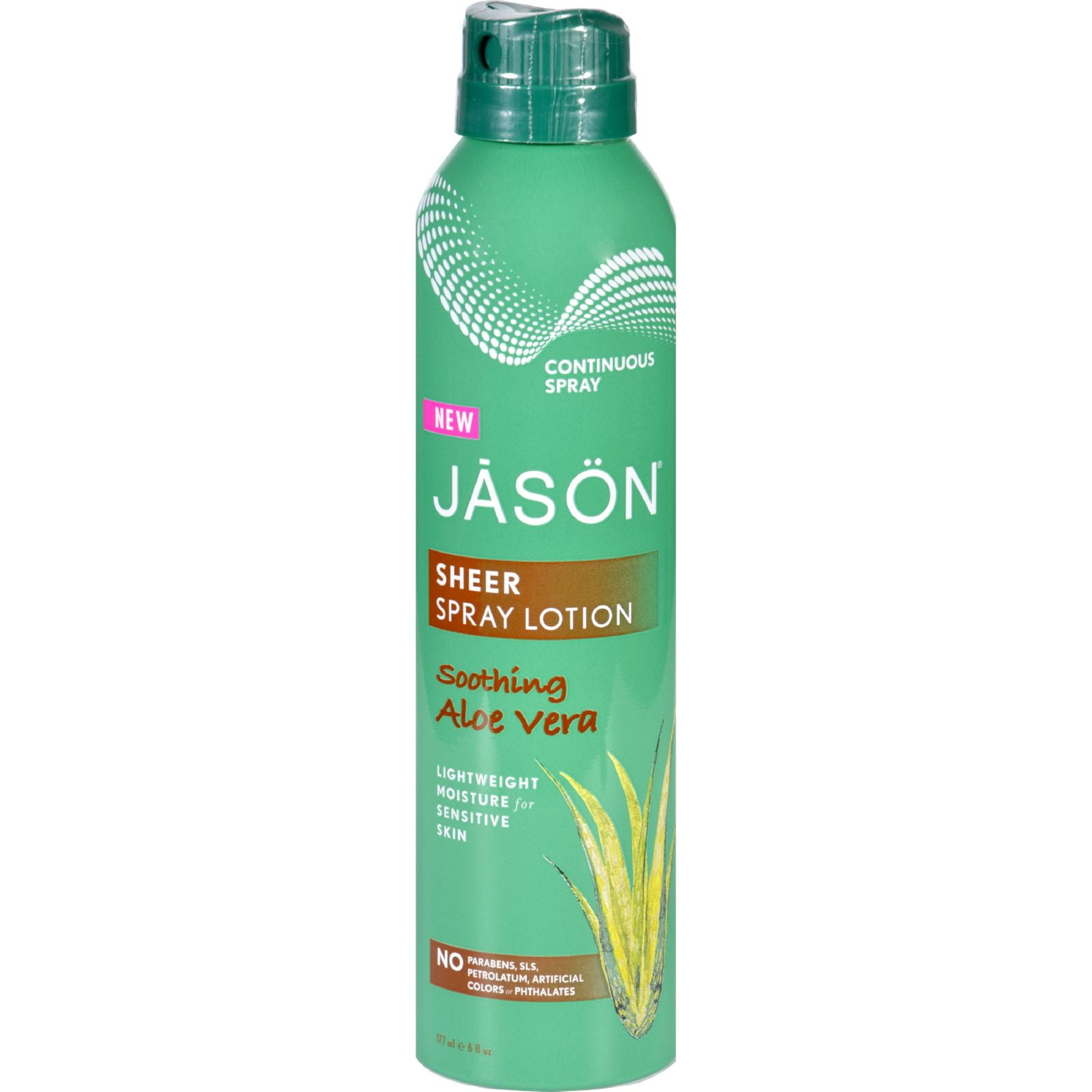 Jason Natural Products Spray Lotion - Sheer - Soothing Aloe Vera - 6 oz