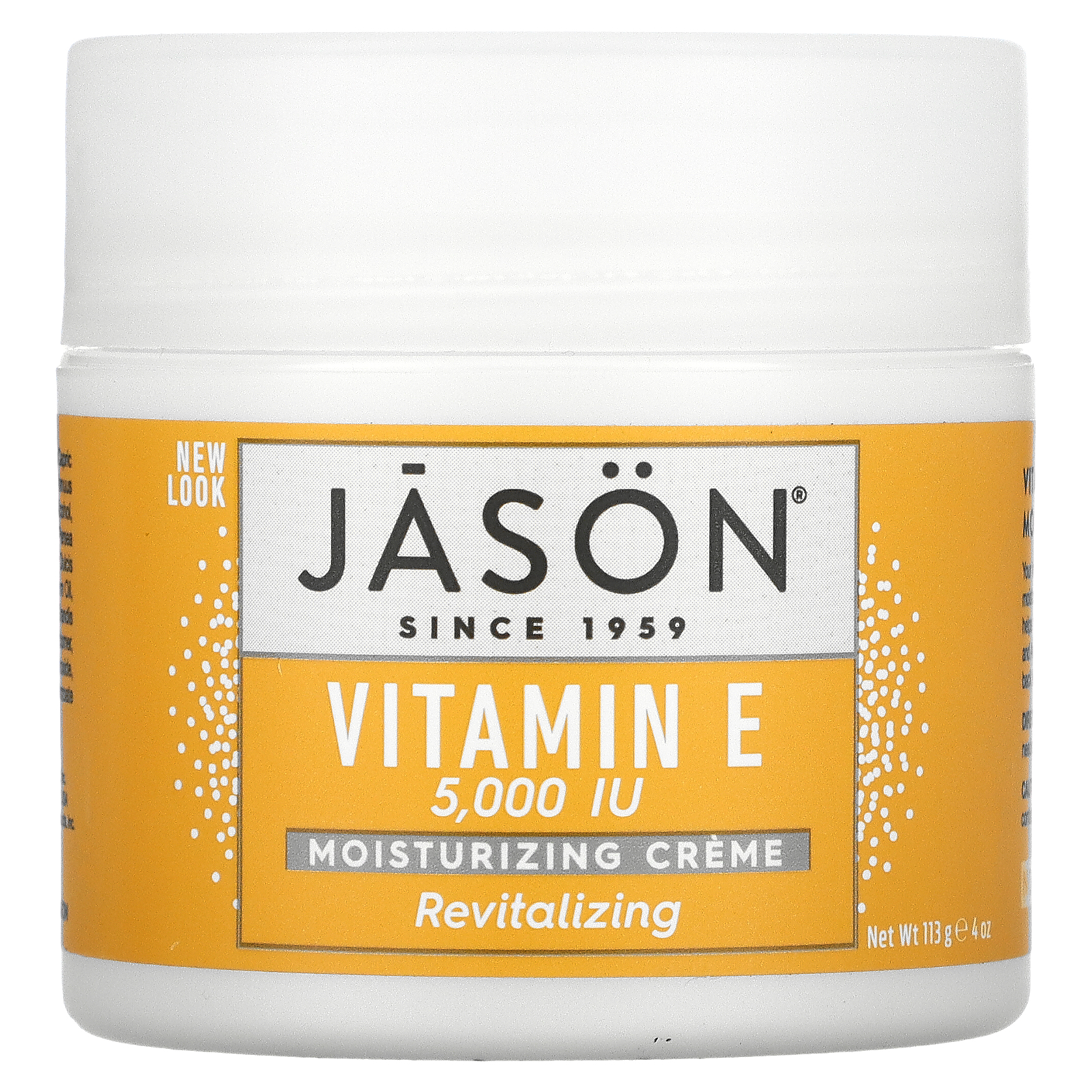 Jason Natural, Vitamin E Moisturizing Creme, Revitalizing , 5,000 IU, 4
