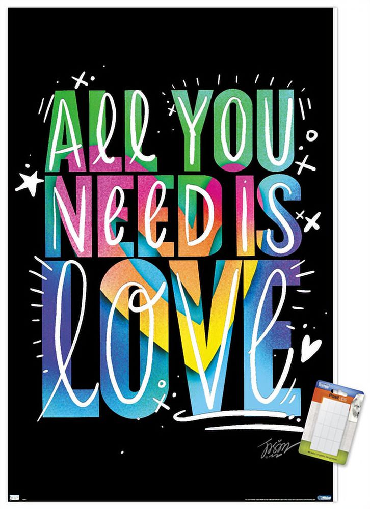 Jason Naylor - All You Need Is Love Wall Poster, 14.725" x 22.375"