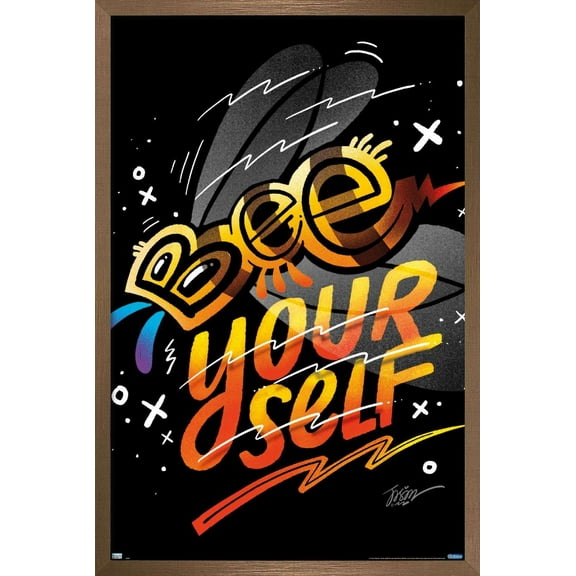 Jason Naylor - Bee Yourself Wall Poster, 14.725" x 22.375", Framed