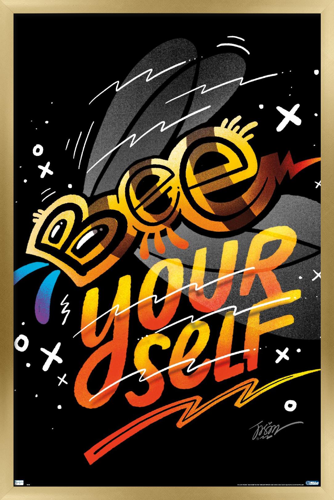 Jason Naylor - Bee Yourself Wall Poster, 14.725" x 22.375", Framed