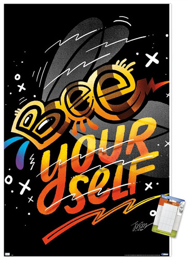 Jason Naylor - Bee Yourself Wall Poster, 14.725" x 22.375"