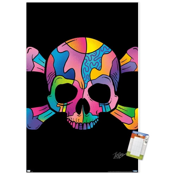 Jason Naylor - Color Skull Wall Poster, 22.375" x 34"
