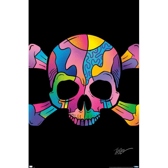 Jason Naylor - Color Skull Wall Poster, 22.375" x 34"