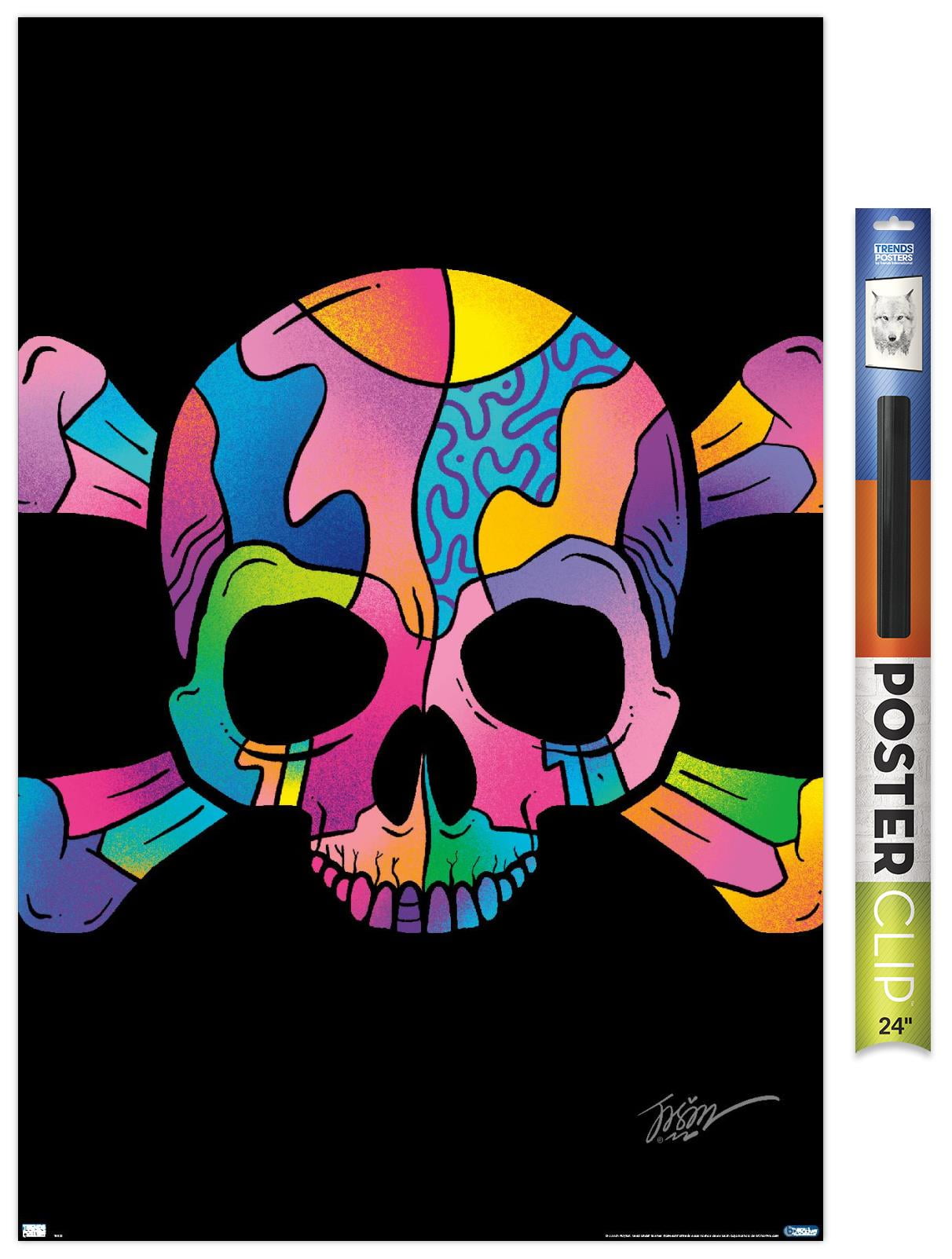 Jason Naylor - Color Skull Wall Poster, 22.375" x 34"
