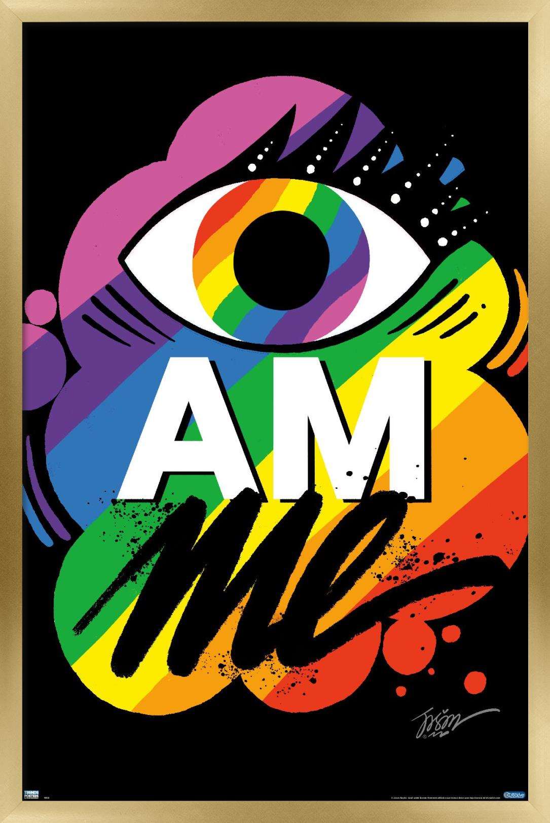 Jason Naylor - Eye Am Me Wall Poster, 22.375" x 34", Framed
