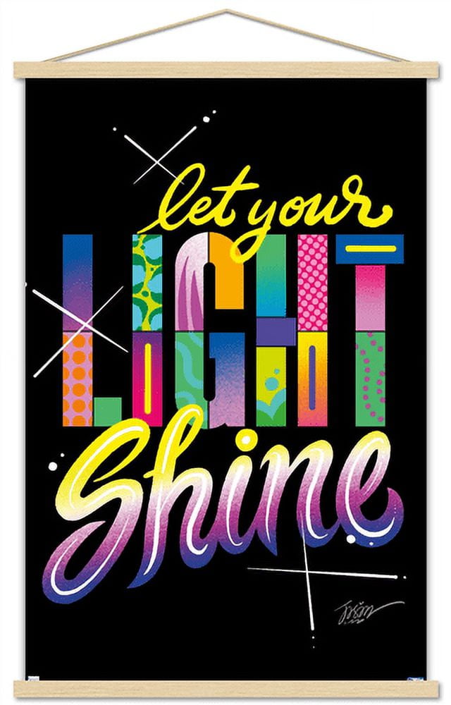 Jason Naylor - Let Your Light Shine Wall Poster with Wooden Magnetic Frame, 22.375" x 34"