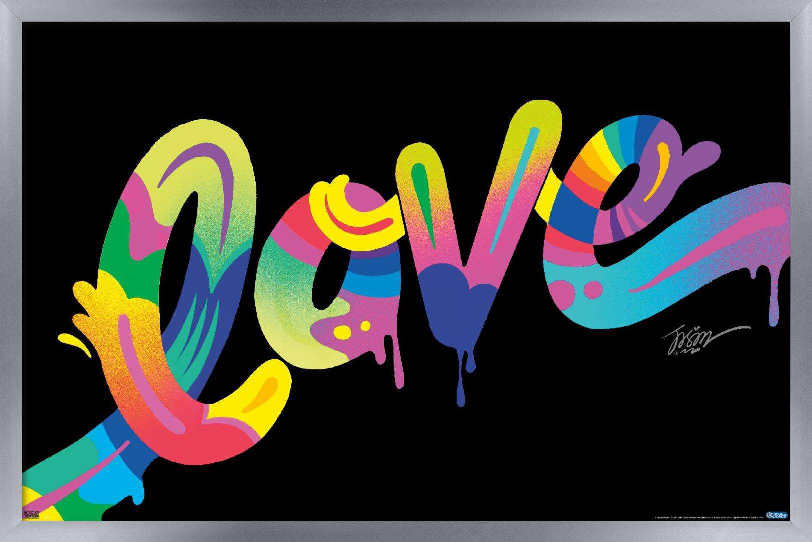 Jason Naylor - Love Wall Poster, 22.375" x 34", Framed