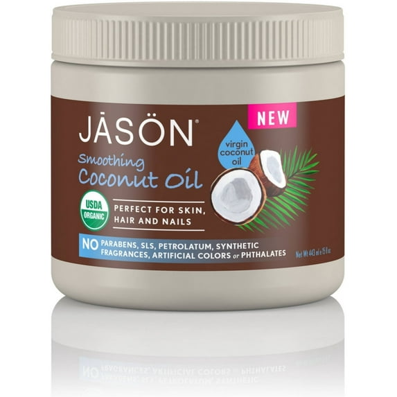 Jason Organic Smoothing Coconut Oil 15 oz (Pack of 2)