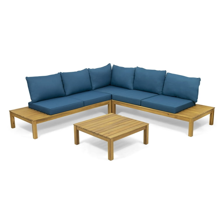 Home 6 seater wooden corner sofa set sales