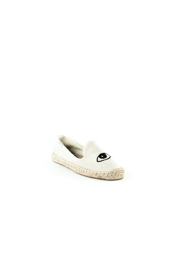 Jason Polan for Soludos | Smoking Slipper Espadrilles | Cream | Size 5.5
