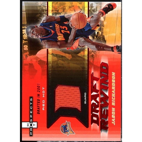 Jason Richardson 2006 Fleer Hot Prospects Draft Rewind Memorabilia Red Hot #JR