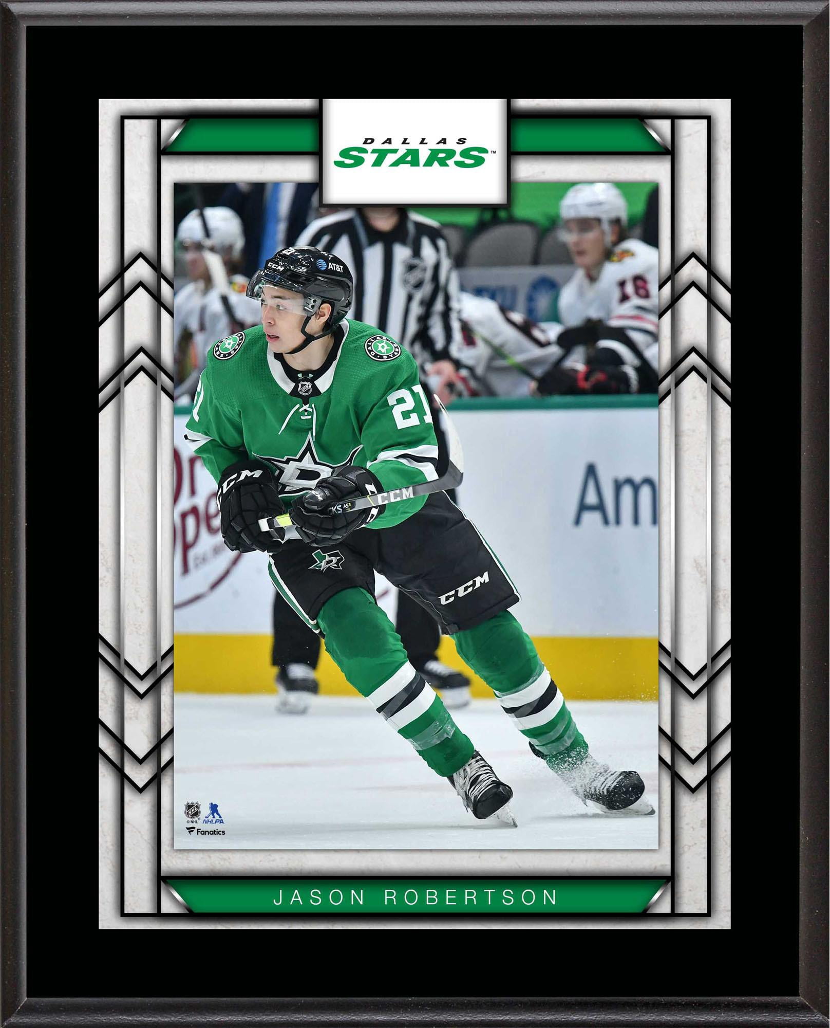 Jason Robertson Dallas Stars 10.5" x 13" Sublimated Player Plaque